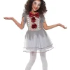 Kostium KLAUN na halloween dla dziewczynki 4-6 lat