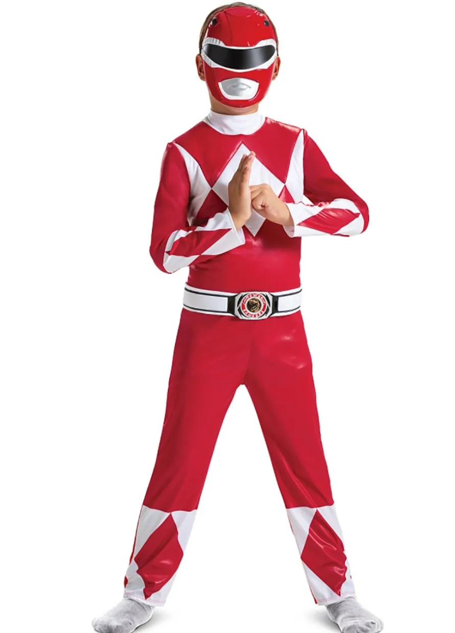 Kostium Power Rangers RED RANGER deluxe 4-6 lat