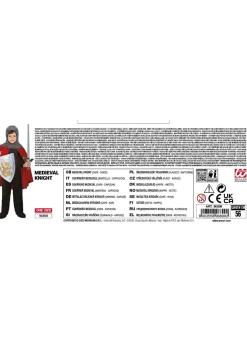 Kostium ŚREDNIOWIECZNY RYCERZ rozmiar uniwersalny