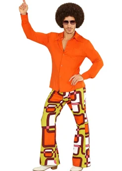 Koszula disco GROOVY DANCER pomarańczowa