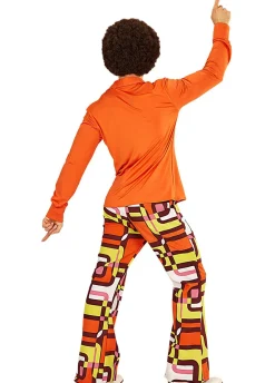 Koszula disco GROOVY DANCER pomarańczowa
