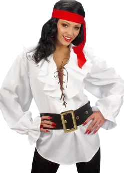 Koszula PIRATKA biała - M