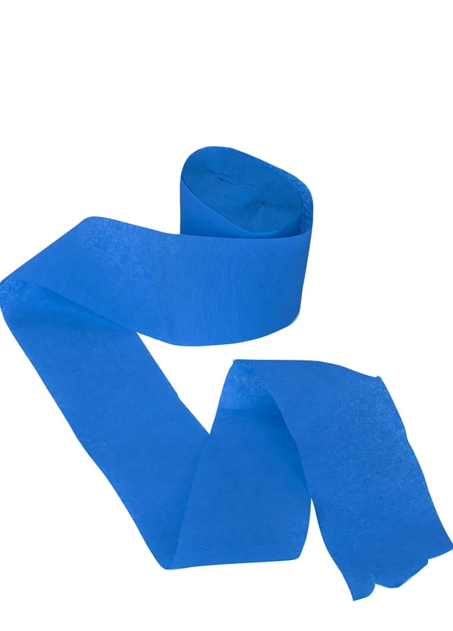 Krepina dekoracyjna NIEBIESKA 4cmx10m (6szt.)