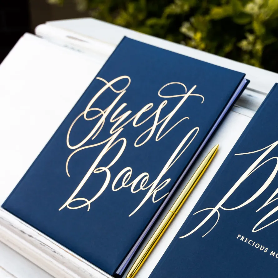 Księga gości granatowa GUEST BOOK