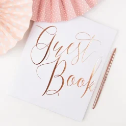 Księga gości GUEST BOOK rose gold