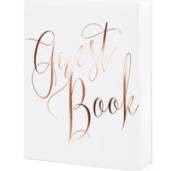 Księga gości GUEST BOOK rose gold