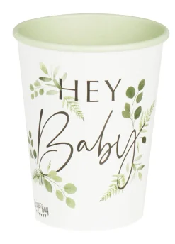 Kubeczki na baby shower BOTANICAL (8szt.)
