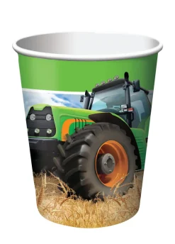 Kubeczki na urodziny TRAKTOR (8szt.)
