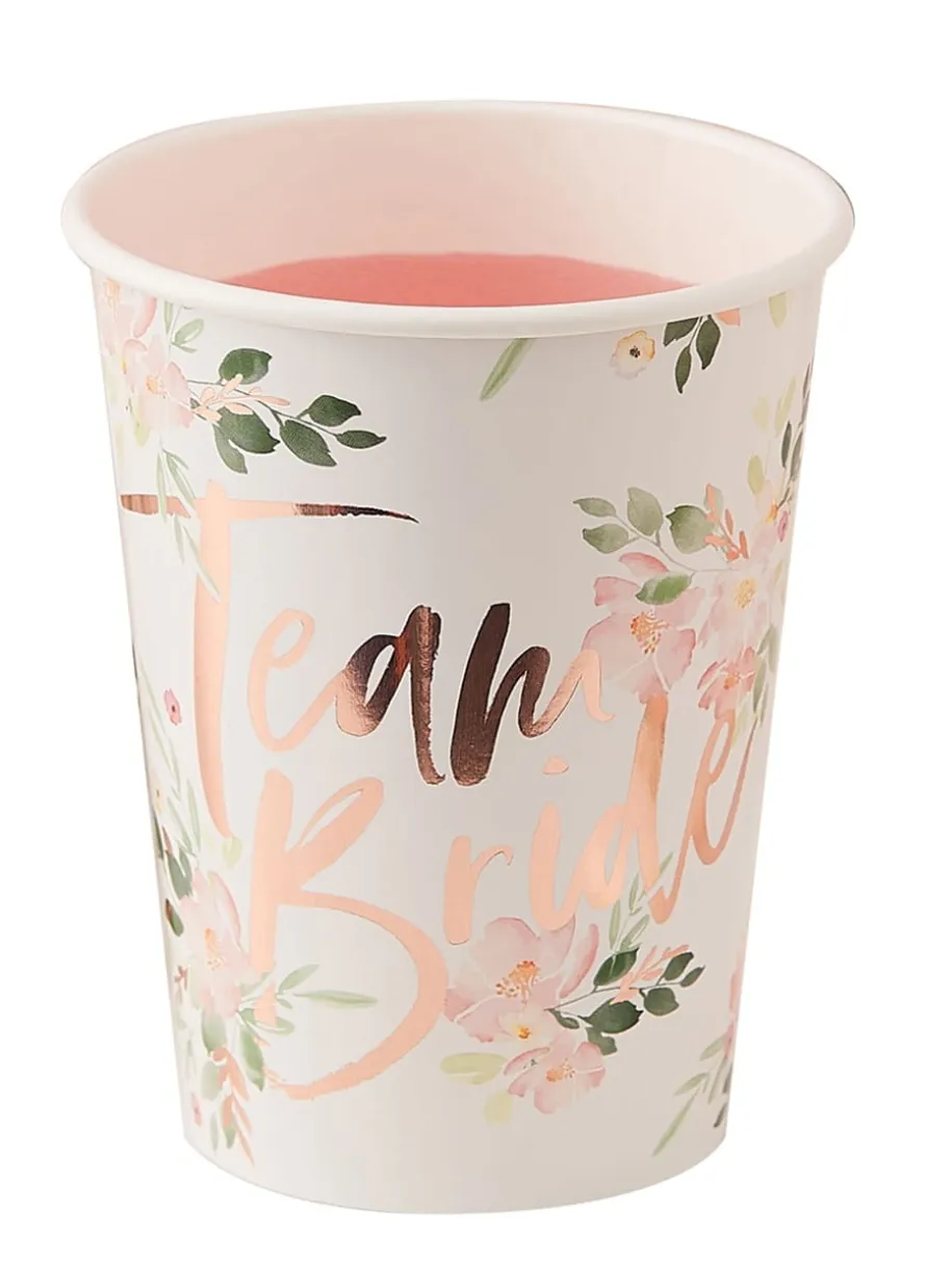 Kubeczki na wieczór panieński FLORAL (8szt.)