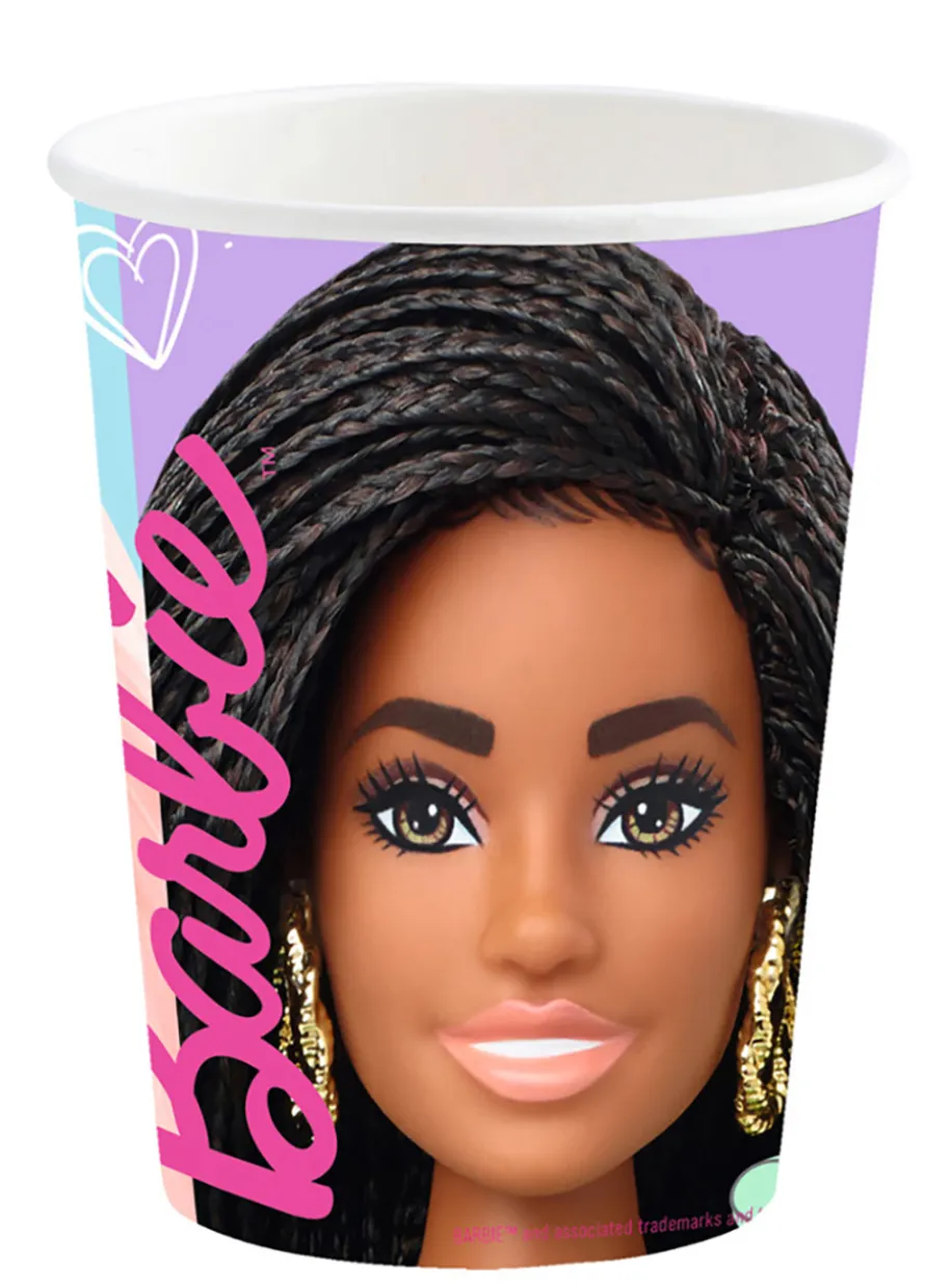 Kubeczki papierowe BARBIE (8szt.)