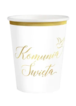 Kubeczki papierowe KOMUNIA ŚWIĘTA (6 szt.)