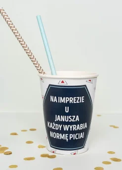 Kubeczki papierowe personalizowane PRL (8szt.)