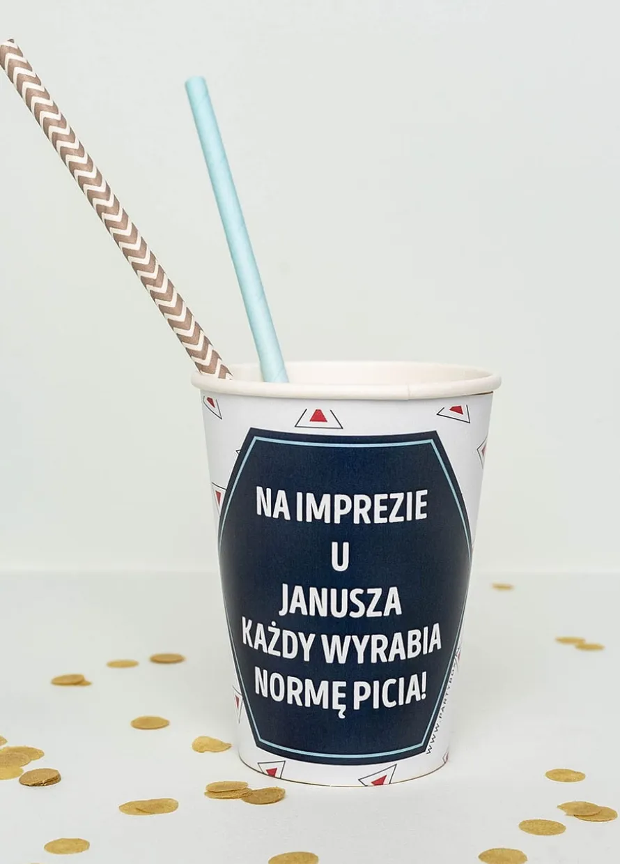 Kubeczki papierowe personalizowane PRL (8szt.)