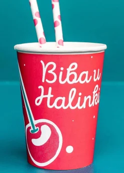 Kubeczki papierowe personalizowane BIBA (8szt.)