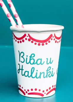Kubeczki papierowe personalizowane BIBA (8szt.)
