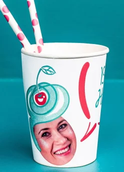 Kubeczki papierowe personalizowane BIBA (8szt.)