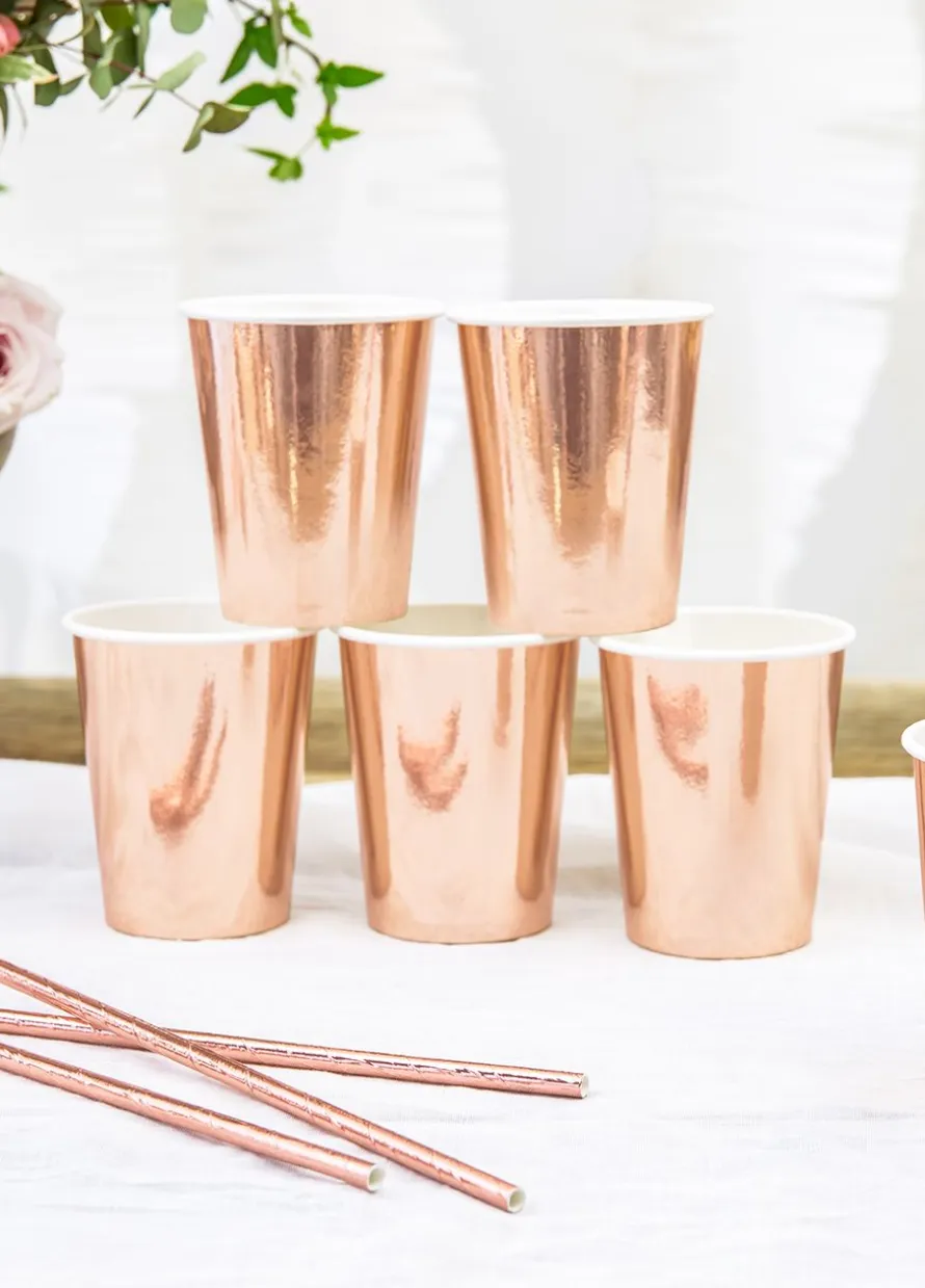 Kubeczki papierowe ROSE GOLD