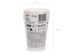 Kubeczki papierowe Z KOKARDKAMI 220ml