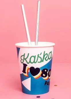 Kubeczki personalizowane I LOVE 80`s (8szt.)