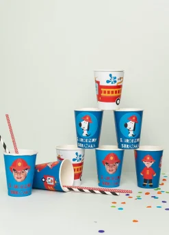 Kubeczki personalizowane STRAŻAK (8szt.)