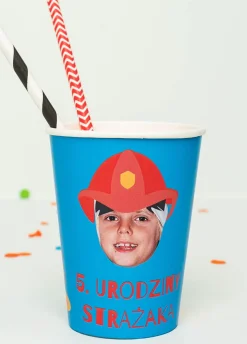 Kubeczki personalizowane STRAŻAK (8szt.)