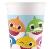 Kubeczki urodzinowe dla dzieci BABY SHARK (8szt.)