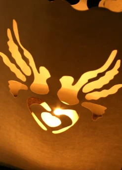 Lampion na świecę GOŁĄBKI (10szt.)
