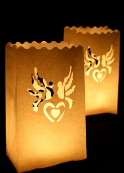 Lampion na świecę GOŁĄBKI (10szt.)