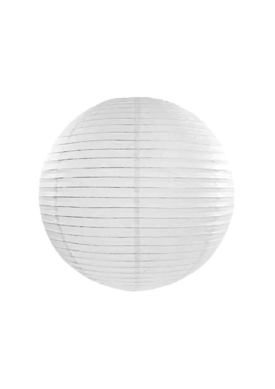 Lampion papierowy BIAŁY (20cm)
