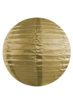 Lampion papierowy ZŁOTY (35cm)