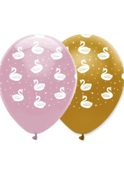 Lateksowe balony ŁABĘDZIE (6szt.)