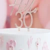 Lustrzany topper na tort HELLO 30 urodziny