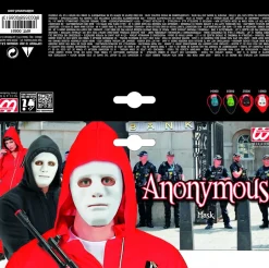 Maska biała twarz ANONIM