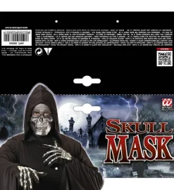 Maska halloweenowa CZASZKA metaliczna