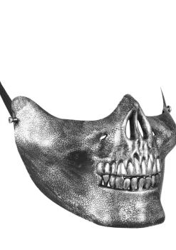 Maska halloweenowa CZASZKA metaliczna