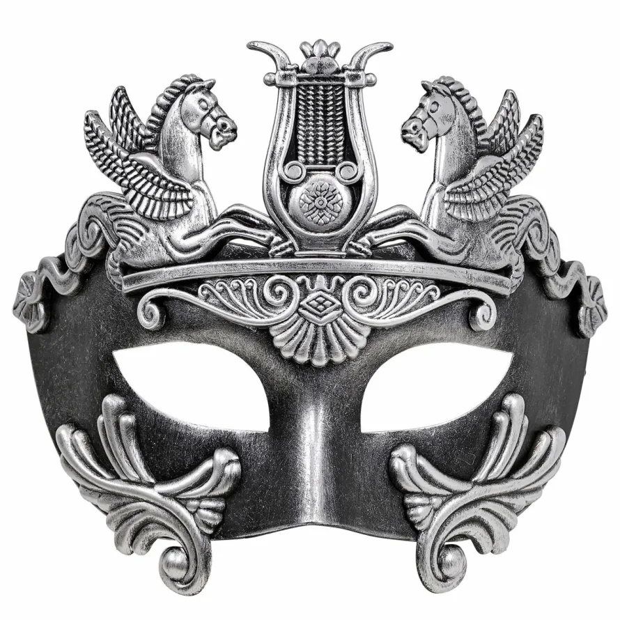 Maska karnawałowa RZYMIANIN srebrna