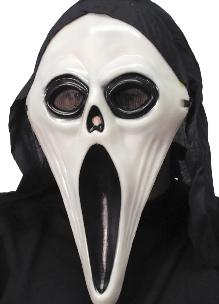 Maska KRZYK w kapturze Halloween