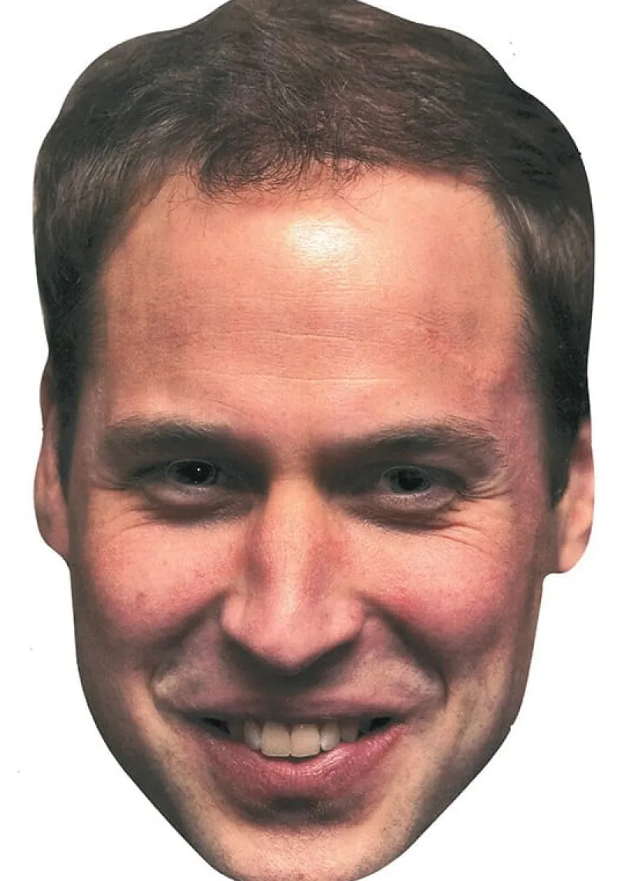 Maska KSIĄŻĘ WILLIAM tekturowa