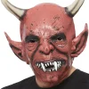 Maska na Halloween SZATAN diabeł z rogami