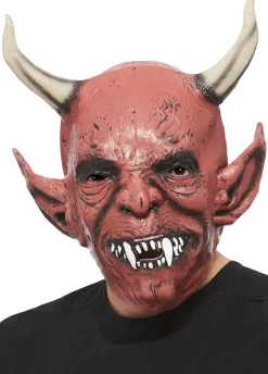 Maska na Halloween SZATAN diabeł z rogami
