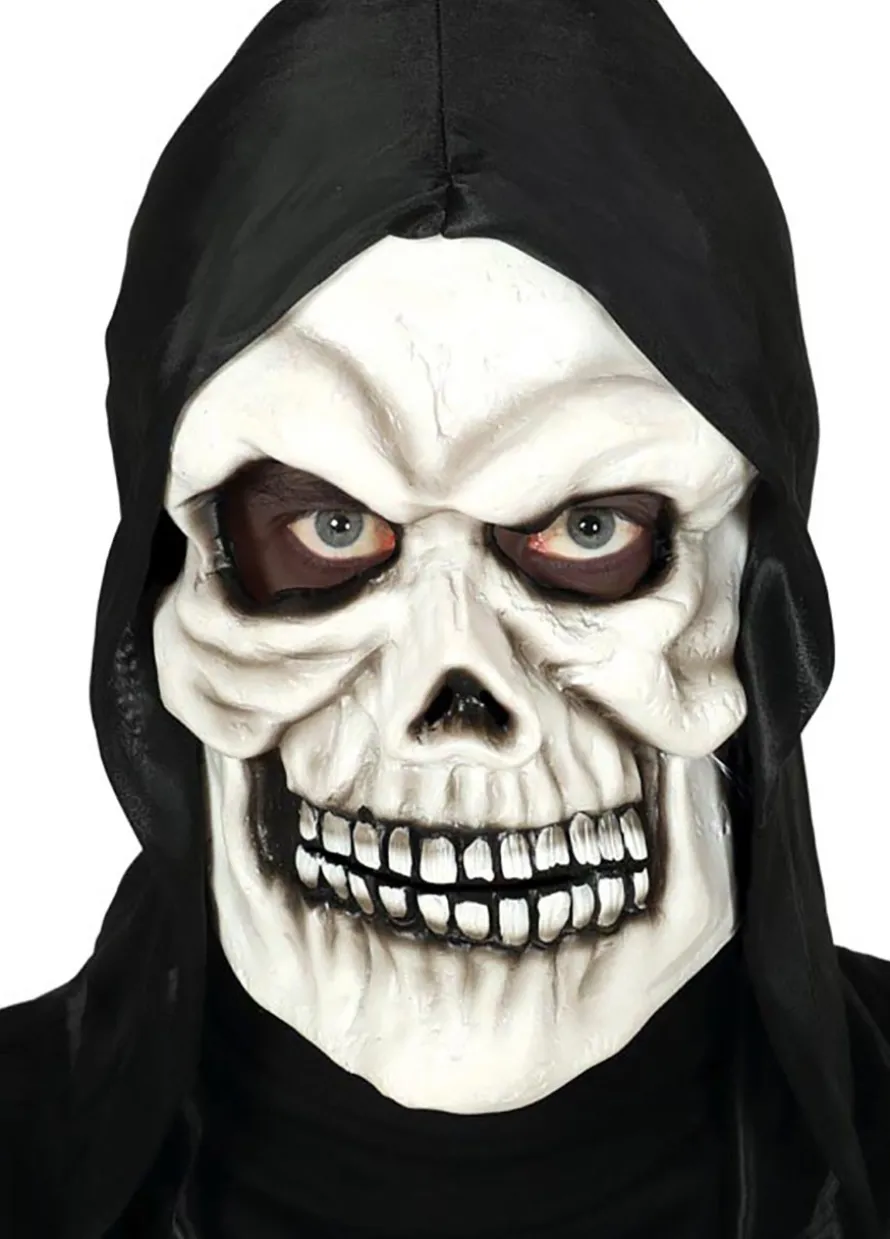 Maska na Halloween SZKIELET z kapturem