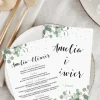 Menu weselne GAŁĄZKI eukaliptus