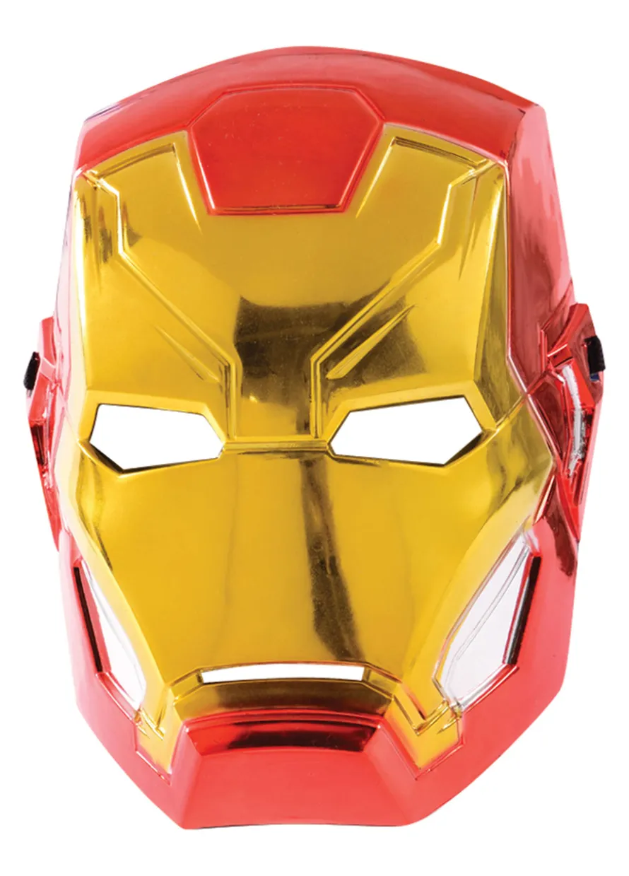 Metaliczna maska IRON MAN dodatek do kostiumu