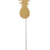Mieszadełka do drinków drewniane ANANAS wykałaczki ozdobne (4szt.)