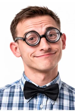 Śmieszne okulary NERD - denka od butelek
