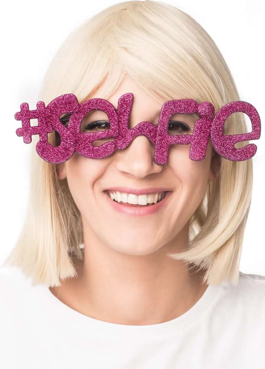 Śmieszne okulary SELFIE okulary do fotobudki
