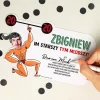 Śmieszne zaproszenia na 40 urodziny SIŁACZ (6szt.)