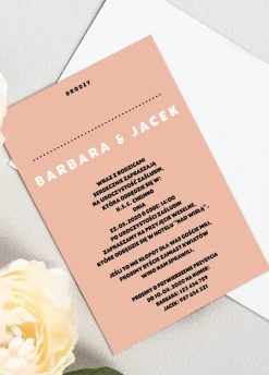 Śmieszne zaproszenie ślubne DOBRANA PARA personalizowane