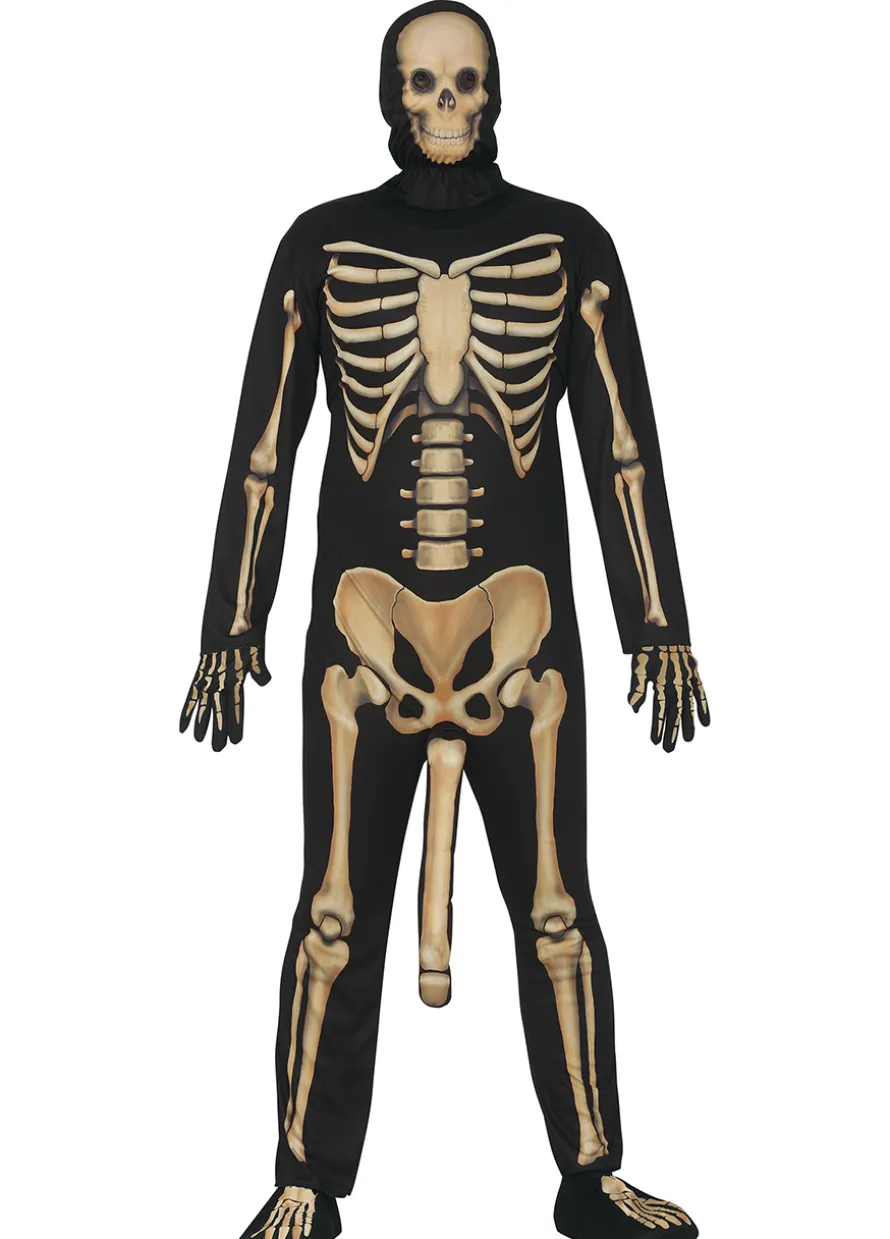 Śmieszny strój na Halloween SZKIELET Z PENISEM