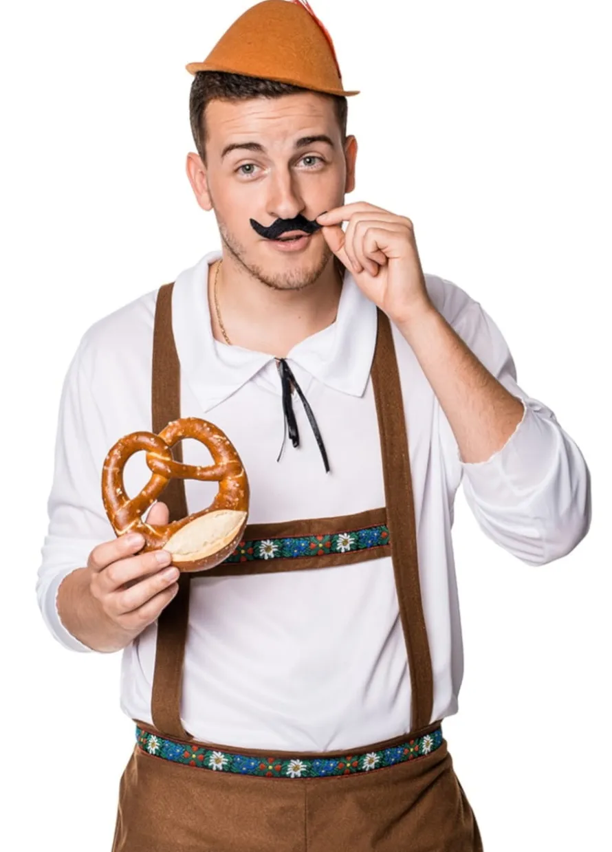 Męski strój bawarski OKTOBERFEST brązowy